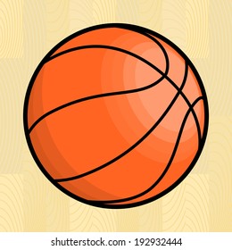 Basketball ball. Vector illustration
