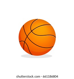 Basketball ball Vector Illustration.