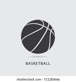 Basketball ball vector illustration.