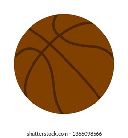 Basketball ball. Vector illustration isolated on white background