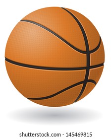 basketball ball vector illustration isolated on white background