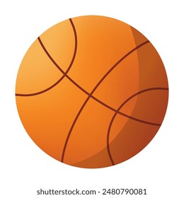 Basketball ball vector illustration isolated on white background, carton basketball clip art image, gambar bola basket