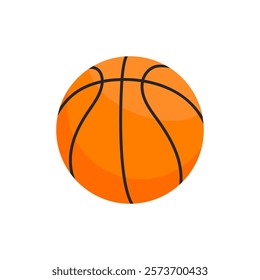 Basketball ball. Vector Illustration isolated.