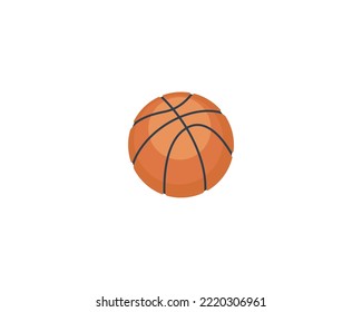 Basketball ball vector isolated icon. Basketball emoji illustration. Basketball ball vector isolated emoticon