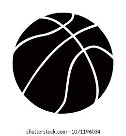 Basketball ball vector isolated simple clean design logo mark brand black white