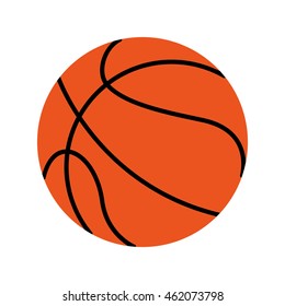 basketball balloon ball icon vector illustration design