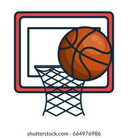 basketball balloon and basket