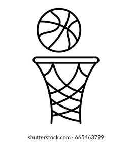 basketball balloon and basket