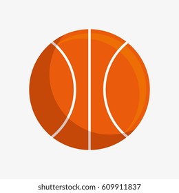 basketball balloon isolated icon