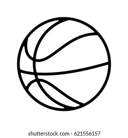 basketball balloon isolated icon