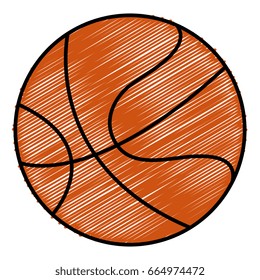 basketball balloon isolated icon