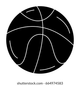 basketball balloon isolated icon