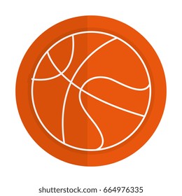 basketball balloon isolated icon