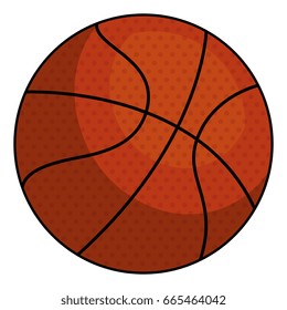 basketball balloon isolated icon
