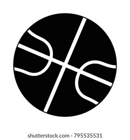 basketball balloon isolated icon