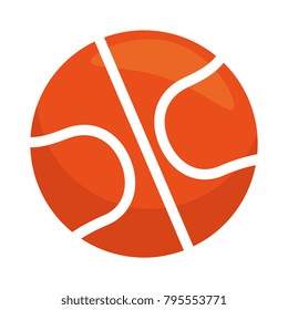 basketball balloon isolated icon
