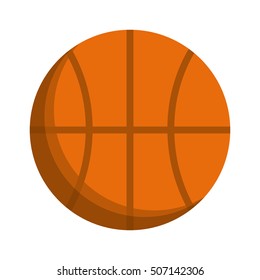basketball balloon isolated icon vector illustration design