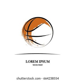 Basketball ball.Template for logo