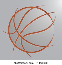 basketball ball.Transparency and blend effects used. All shadows and elements are grouped and their transparency can be easily increased or decreased.