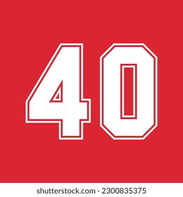 Basketball and Baseball Sport Numbers