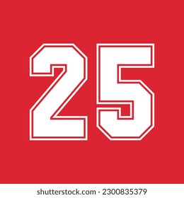Basketball and Baseball Sport Numbers