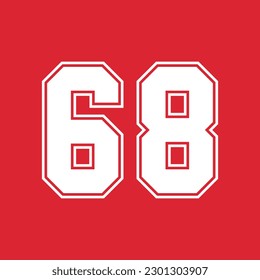Basketball and Baseball Sport Numbers