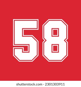 Basketball and Baseball Sport Numbers