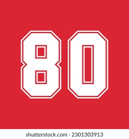 Basketball and Baseball Sport Numbers