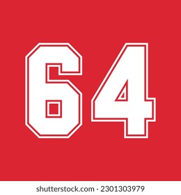 Basketball and Baseball Sport Numbers