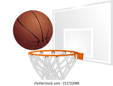 basketball and basket