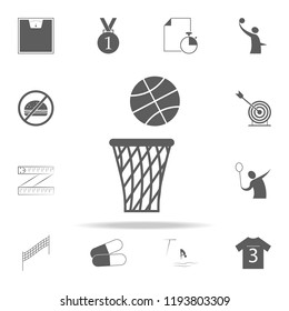 basketball basket and ball icon. Sport icons universal set for web and mobile
