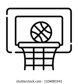 Basketball basket and ball sign icon. Sport symbol.