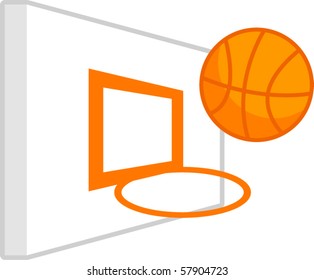 basketball basket and board