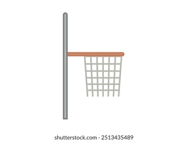 Cesta de baloncesto para hundir sobre fondo blanco