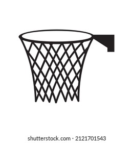 Basketball basket, basketball hoop icon vector symbol