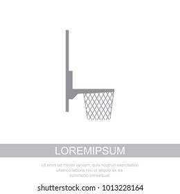 Basketball basket icon