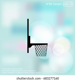 Basketball basket icon