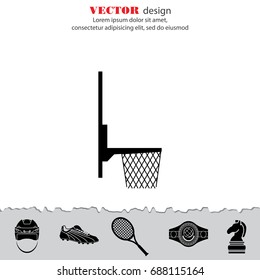 Basketball basket icon