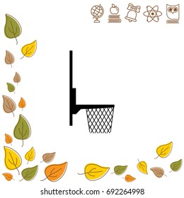 Basketball basket icon