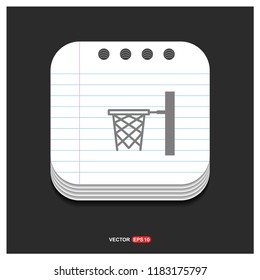 Basketball Basket Icon - Free vector icon