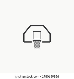 Basketball basket icon graphic design vector illustration