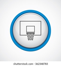 basketball basket icon on white background