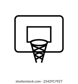 Basketball Basket icon. Simple vector sign.