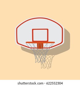 Basketball basket icon, vector illustration design. Sport objects collection.