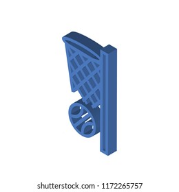 Basketball Basket isometric left top view 3D icon