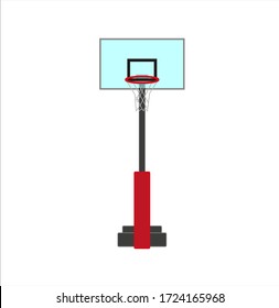 Basketball Basket On White Background Vector