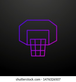 Basketball basket outline nolan icon. Elements of sport set. Simple icon for websites, web design, mobile app, info graphics