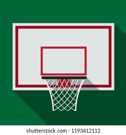 Basketball basket vector flat design.