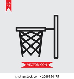 Basketball Basket vector icon 