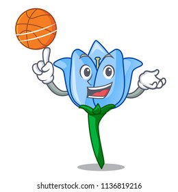 With basketball bell flower character cartoon